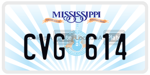 CVG614  license plate in MS