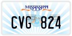 CVG824  license plate in MS