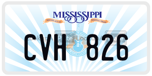 CVH826  license plate in MS