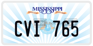 CVI765 license plate in Mississippi