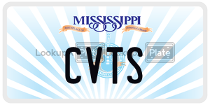 CVTS  license plate in MS