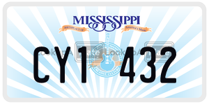 CY1432  license plate in MS