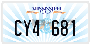 CY4681  license plate in MS