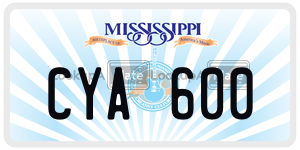 CYA600  license plate in MS