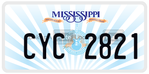 CYC2821 license plate in Mississippi