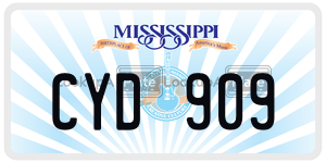 CYD909  license plate in MS