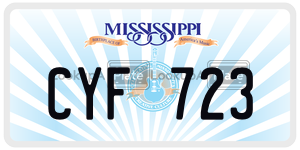 CYF723  license plate in MS