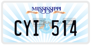 CYI514  license plate in MS