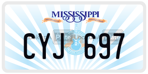 CYJ697  license plate in MS