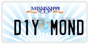 D1YMOND  license plate in MS