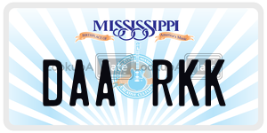 DAARKK  license plate in MS