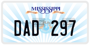 DAD297  license plate in MS