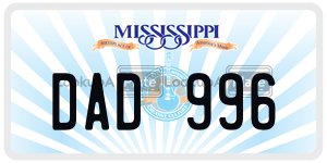 DAD996  license plate in MS
