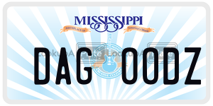 DAGOODZ  license plate in MS