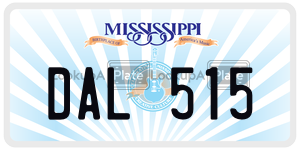 DAL515  license plate in MS