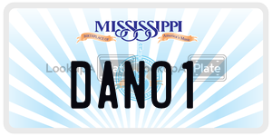 DANO1  license plate in MS