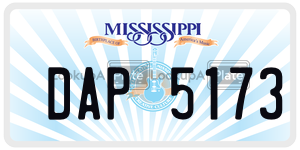 DAP5173  license plate in MS