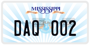 DAQ002  license plate in MS