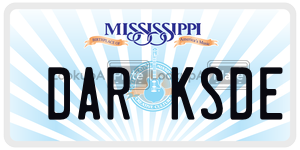 DARKSDE  license plate in MS