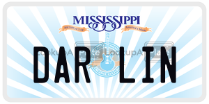 DARLIN  license plate in MS