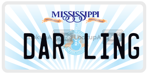 DARLING  license plate in MS