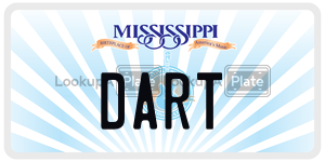 DART  license plate in MS