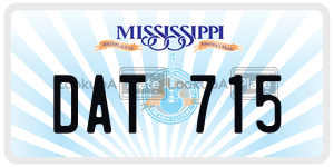 DAT715  license plate in MS