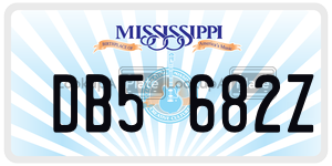 DB5682Z  license plate in MS