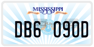 DB6090D  license plate in MS