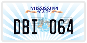 DBI064  license plate in MS