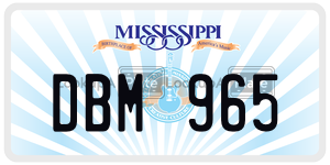 DBM965  license plate in MS