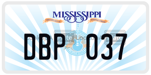 DBP037  license plate in MS