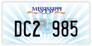 DC2985  license plate in MS