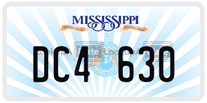 DC4630  license plate in MS