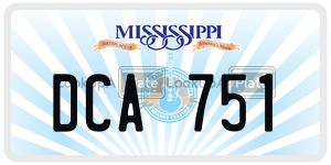 DCA751  license plate in MS