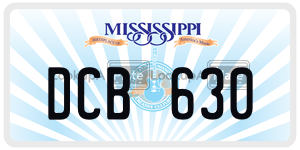 DCB630  license plate in MS