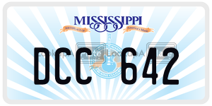 DCC642  license plate in MS