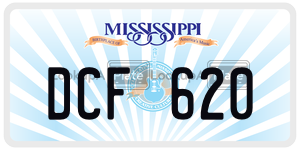 DCF620  license plate in MS
