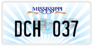 DCH037 license plate in Mississippi