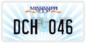 DCH046  license plate in MS