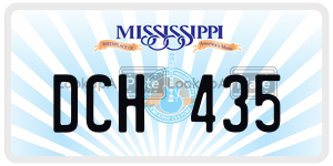 DCH435  license plate in MS