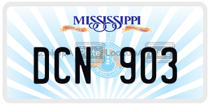 DCN903  license plate in MS