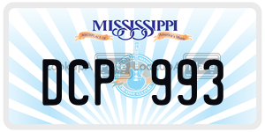 DCP993  license plate in MS