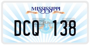 DCQ138  license plate in MS