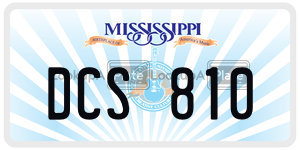 DCS810  license plate in MS