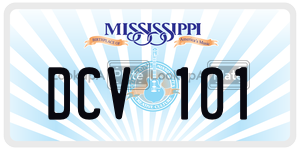 DCV101  license plate in MS