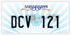 DCV121  license plate in MS