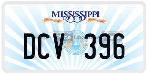 DCV396  license plate in MS