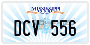 DCV556  license plate in MS