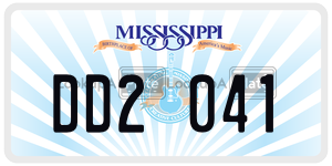 DD2041  license plate in MS